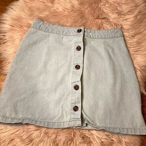 NWOT Forever 21 button down mini skirt